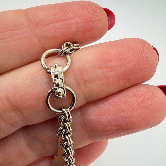 6.5" Vintage "Kitchen" charm bracelet in silver tone metal! - Picture 6 of 11